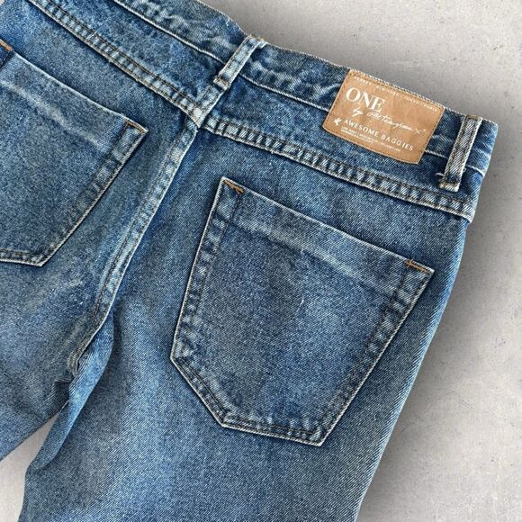 ONE by One Teaspoon Awesome Baggies Denim Sz 25 - Medium Distressed Wash - Picture 8 of 8
